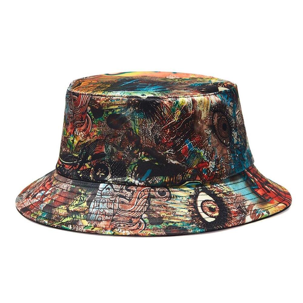 4343 Bucket Hat ,Packable Reversible Printed Sun Hats,Fisherman Outdoor - Picture 1 of 9